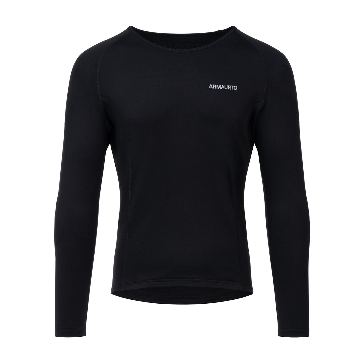 Men's Shoulder and Elbow Impact Protection Active Warm Thermal Long Sleeve Crew Neck Base Layer