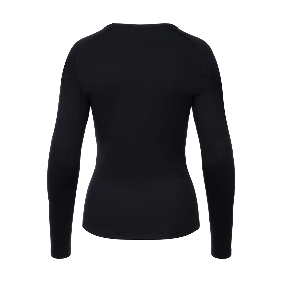 Women's Shoulder and Elbow Impact Protection Active Warm Thermal Long Sleeve Crew Neck Base Layer